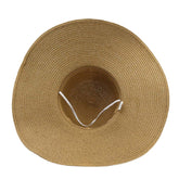 Women Sunscreen Vacation Beach Sun Hat Trinket Chain Decoration Elegant Stylish Straw Hat